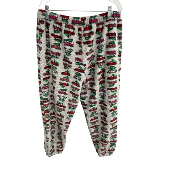 Muk Luks Waffle Knit Christmas Trucks Pajama Set SZ Extra Large - Picture 5 of 13